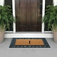 thumbnail image 3 of A1HC Natural Rubber & Coir 24x36 Monogrammed Doormat For Front Door, Anti-Shed Treated Durable Doormat for Outdoor Entrance, Heavy Duty, Low Profile, Easy to Clean, Long Lasting Front Porch Entry Rug, 3 of 7
