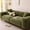 Army Green L, variant on Gecau Soft Woven Sofa Cover Pet Friendly Couch Slipcover Stretch Elastic Furniture Protector Linen Fabric Water Absorbent Durable for Living Room Bedroom Home Use Easy to Wash Army Green