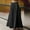 Black, variant on ZZwxWA Summer Womens High Waisted Skirts Casual Trendy Plus Size Flowy Ruffle A-Line Long Skirts with Pockets