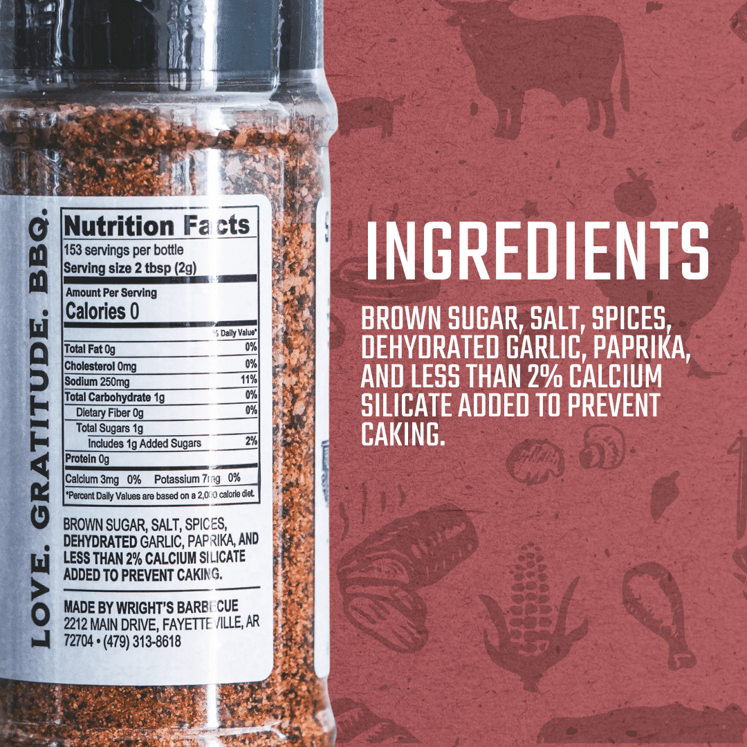 Wright's Barbecue Meat Rub Dry Seasoning, 16 oz
