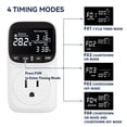 thumbnail image 4 of Smart Temperature Controller Thermostat Timer - Plug-in Temperature Controlled Outlet Heating Cooling Control Timer 110V 15A - Perfect for Home Brewing, Reptiles, and More, 4 of 5