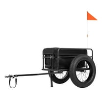 MAXFOOT Fat Tires Cargo Large Trailer for Electric Bikes with Waterproof Bag, Quick Release Structure, Reflector, 20 x 4.0 Inch Fat Tire