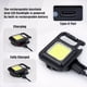 thumbnail image 3 of Yuarrent Luz LED COB, 3 modos, linternas ajustables, lámpara recargable tipo C de aleación de aluminio, herramientas de iluminación brillante Ropa Deportiva, Zapatos, 3 of 6
