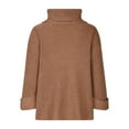 thumbnail image 4 of IROINNID Reduced Womens Sweater Turtleneck Pullover Sweater Solid Color Leisure Mid-Length Long Sleeve Autumn and Winter High Collar Sweater Tops, 4 of 6