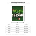 thumbnail image 5 of Sikiie Merry Christmas Cozy Flannel Fleece Throw Blanket: Lightweight & Thick for All Seasons - Perfect for Women, Men, & Kids"50"x40", 5 of 6