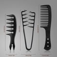thumbnail image 6 of DUAIU Texture Comb Set for Volumizing & Styling,Wide Tooth Comb for Curly Hair Men & Women, Anti-Frizz Root Lifting Styling Tool (Black), 6 of 8