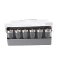 thumbnail image 2 of Organizador de Especias debajo del Estante ANGGREK estante de especias con 6 Compartimentos Deslizantes para botellas de Condimentos plástico vidrio, 2 of 8