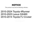 thumbnail image 2 of CMX Rear Disc Brake Rotors Pair for Car Toyota 4Runner Lexus GX460 FJ Cruiser K8-100902, 2 of 8