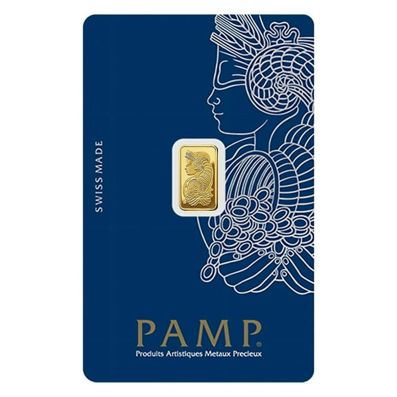 1 Gram PAMP Suisse Gold Bar – Lady Fortuna .9999 Fine