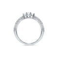 thumbnail image 2 of 1/3ct Curved Diamond   Ring 14K White Gold, 2 of 2