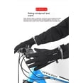 thumbnail image 2 of Winter Warm Men's And Women's Sports Bicycles Anti-splashing Water Riding Touch Screen Gloves Pink M, 2 of 10