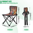 thumbnail image 3 of BZSMCE Camping Chairs Modern Cut Radiant Pattern Folding chair, 3 of 8