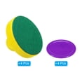 thumbnail image 3 of Uxcell 96mm Air Hockey Pushers Yellow with Pads and 4Pcs Air Hockey Pucks, Handles Paddles Replacement Accessories, 3 of 6