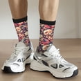 thumbnail image 6 of Sigee Skull rock record artist for Contrast Design Soft Moisture-Wicking Socks Crew Casual Athletic Stretchy Loose Middle Tube Socks, 6 of 6