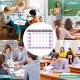 thumbnail image 7 of Cute Pastel Lavender Gingham Pattern 3-Ring Binder Pocket with Zipper Pencil Pouches A4 Size File Storage 2 Packs, 7 of 7