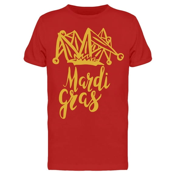 Carnival Text With Jester Hat T-Shirt Men -Image by Shutterstock, Male Large