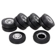 thumbnail image 1 of Compatible with Tamiya 1/14 RC Tractor Truck Aluminum Alloy Front & Rear Truck Wheel Rim Tires 6PCS, 1 of 7
