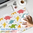 thumbnail image 4 of Long Mouse Pads for Desk,Colorful Dinosaurs DiverseSilhouettes Desk Mats on Top Of Desks, Desk Mouse Pad Extra Large with 3mm Non-Slip Base and Stitched Edge for Gaming,Work,Home 31.5"x11.8", 4 of 5