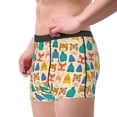 thumbnail image 3 of KLL Small Animals with Knit Hat Pattern Men's Cotton Boxer Briefs Underwear-Large, 3 of 7