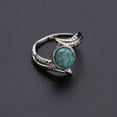 thumbnail image 2 of Luxury Women Turquoise Feather Color Separation Ring, 2 of 2