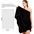 thumbnail image 3 of Toallas de Baño 2PCS Juego De Toallas Absorbentes de Gran Tamaño Secado rápido Toalla de Microfibra para Baño, Hotel, Hogar, Piscina (Negro-2), 3 of 4