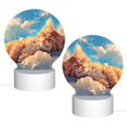thumbnail image 2 of Daiia Cloud Sleeping Cat Pattern Acrylic Night Light, LED Touch Light, Bedroom Night Light, Soft Glowing Lamp Perfect Gift for Mother's Day, Birthday, or Christmas, 2 of 9