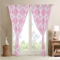 thumbnail image 3 of Kawaii Bowknot 30%-50% Blackout Curtains 42"Wx84"L Fantasy Princess Window Curtains Teen,Pink Girly Plaid Curtains & Drapes Cute Bow Checkered Window Treatments 2 Panels, 3 of 5