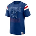thumbnail image 2 of Men's Darius Rucker Collection by Fanatics Royal Chicago Cubs Distressed Sleeve Stripe T-Shirt, 2 of 6