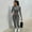 grey, variant on Women Long Sleeve Jumpsuits Ribbed Zip Up One Piece Crew Neck Romper Party Clubwear
