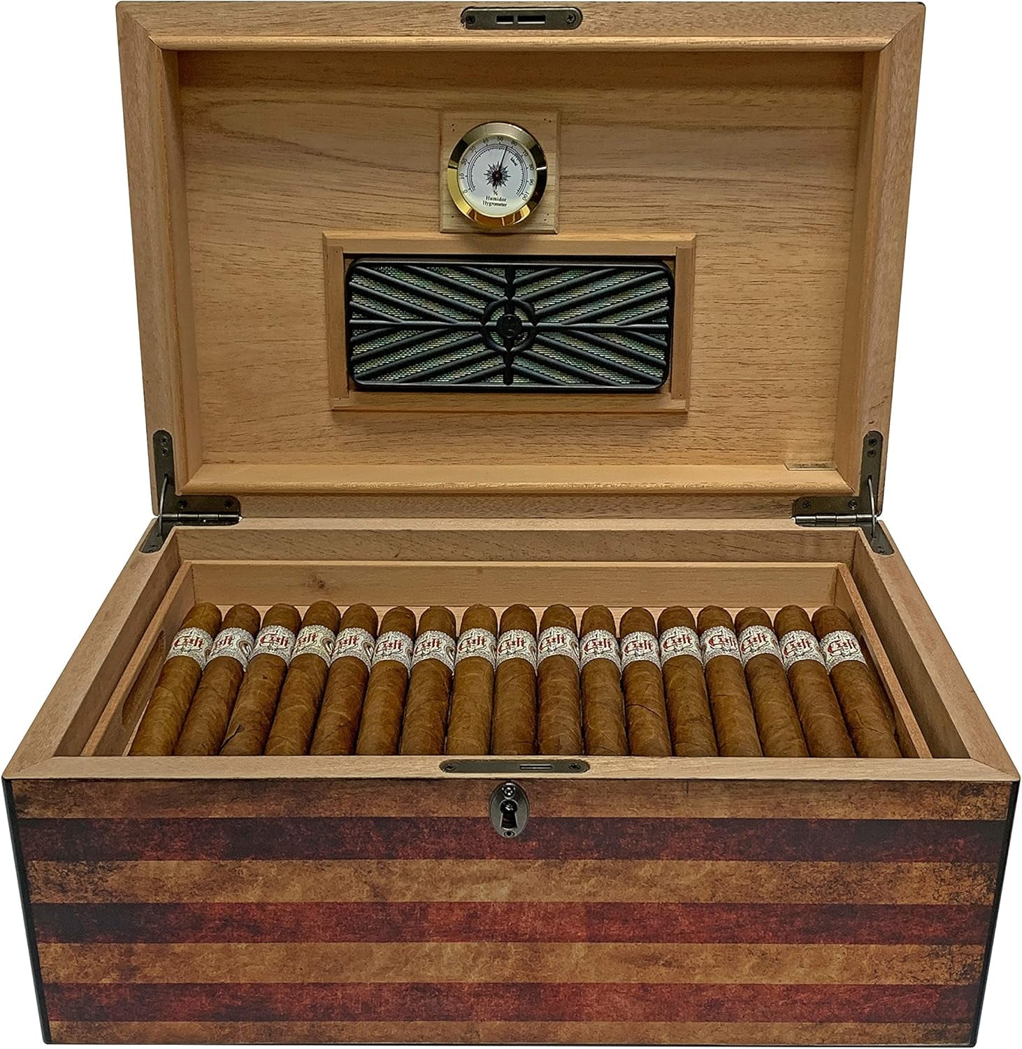 Old Glory 100 Cigar Count Humidor