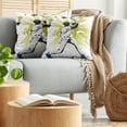 thumbnail image 5 of Ambesonne Sports Throw Pillow Cover 2 Pack, Pitcher Hits the Ball, 20", White Green, 5 of 7