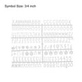 thumbnail image 2 of Uxcell 2Pcs Felt Letter Board Letters Numbers Symbols 3/4 Inch White Alphabet Message Board Changeable, 2 of 6