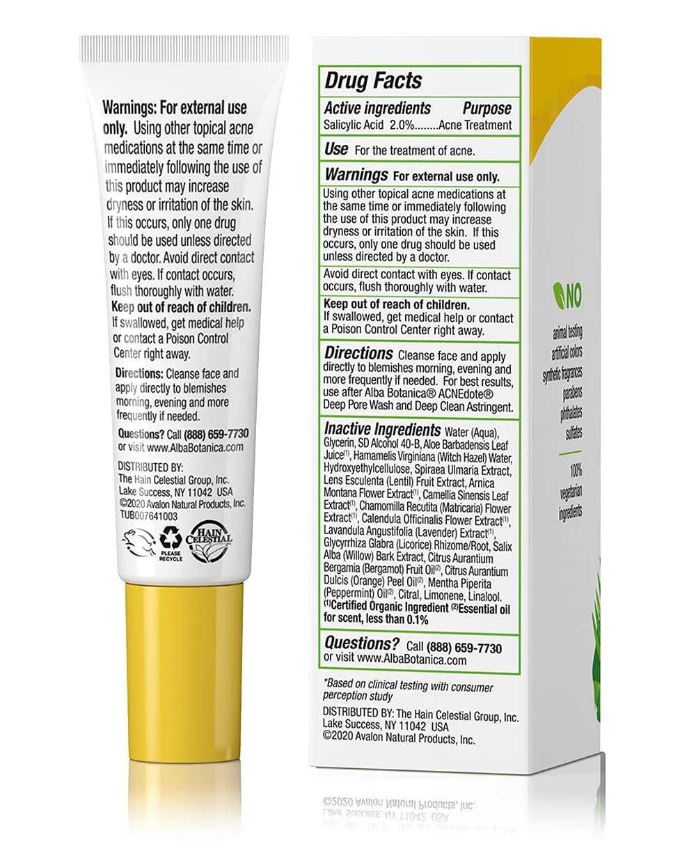 Alba Botanica Acnedote Maximum Strength Invisible Treatment Gel, 0.5 oz