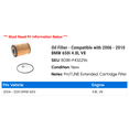 thumbnail image 2 of Oil Filter - Compatible with 2006 - 2010 BMW 650i 4.8L V8 2007 2008 2009, 2 of 2
