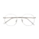 thumbnail image 3 of Gafas para miopía para hombres y mujeres, montura poligonal con cara redonda clara, acabado de cara grande, gafas con radiación de luz azul anti-azul, 3 of 3
