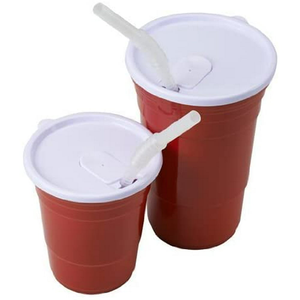 Red Cup Living Lid for 18Ounce Cup, Set of 2