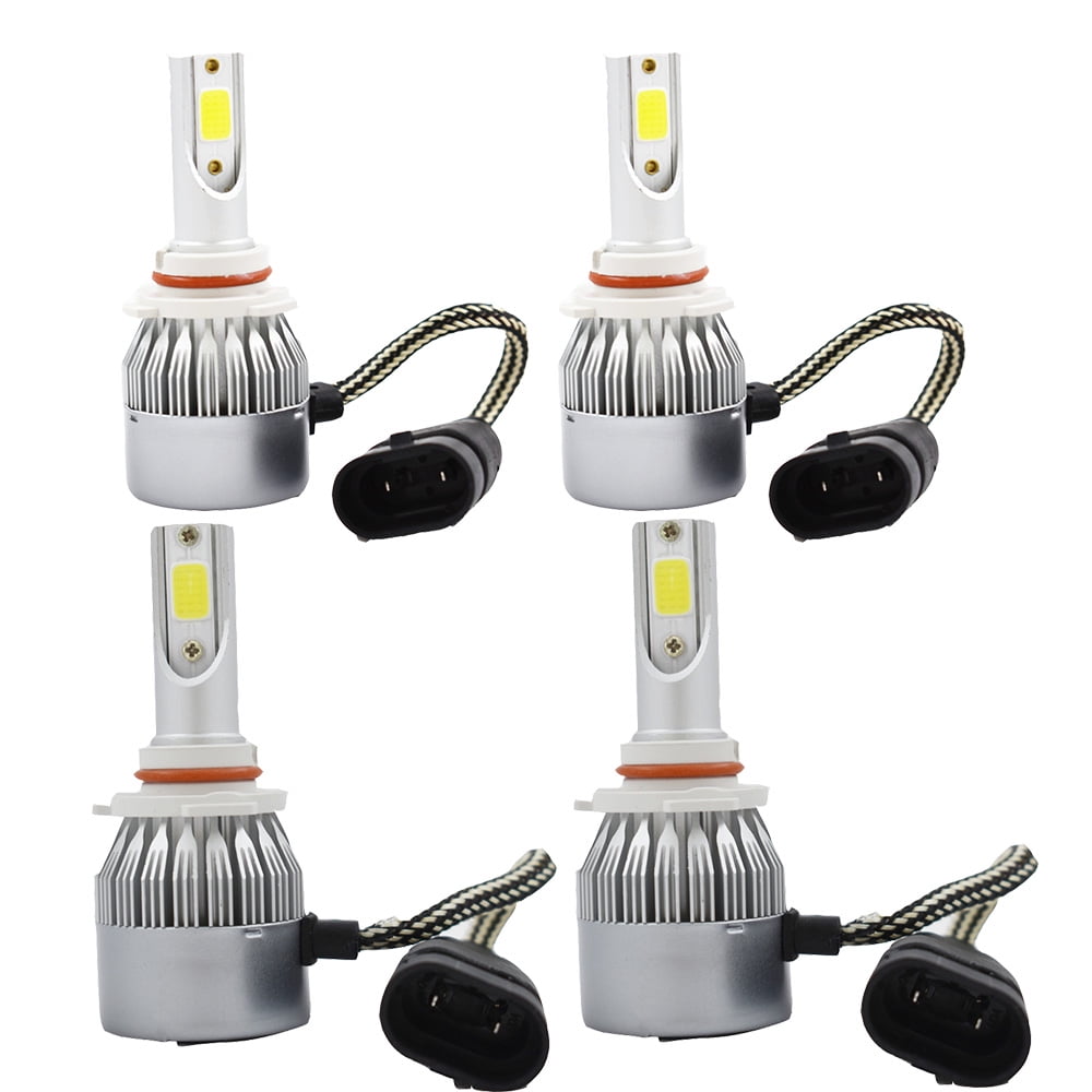9005 HB3 LED Headlight Bulbs 3600W  Hi-Lo Beam Headlamp 6000K White 9006 HB4 
