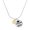 Gold, variant on Gold-tone 5 K Run - Silvertone Senior Class of 2026 Dome Necklace, 18"