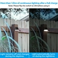 thumbnail image 2 of TorchStar 6 Pack Dusk-to-Dawn LED Solar Fence Lights for Pathway, 4000K Cool White, Black, 2 of 7