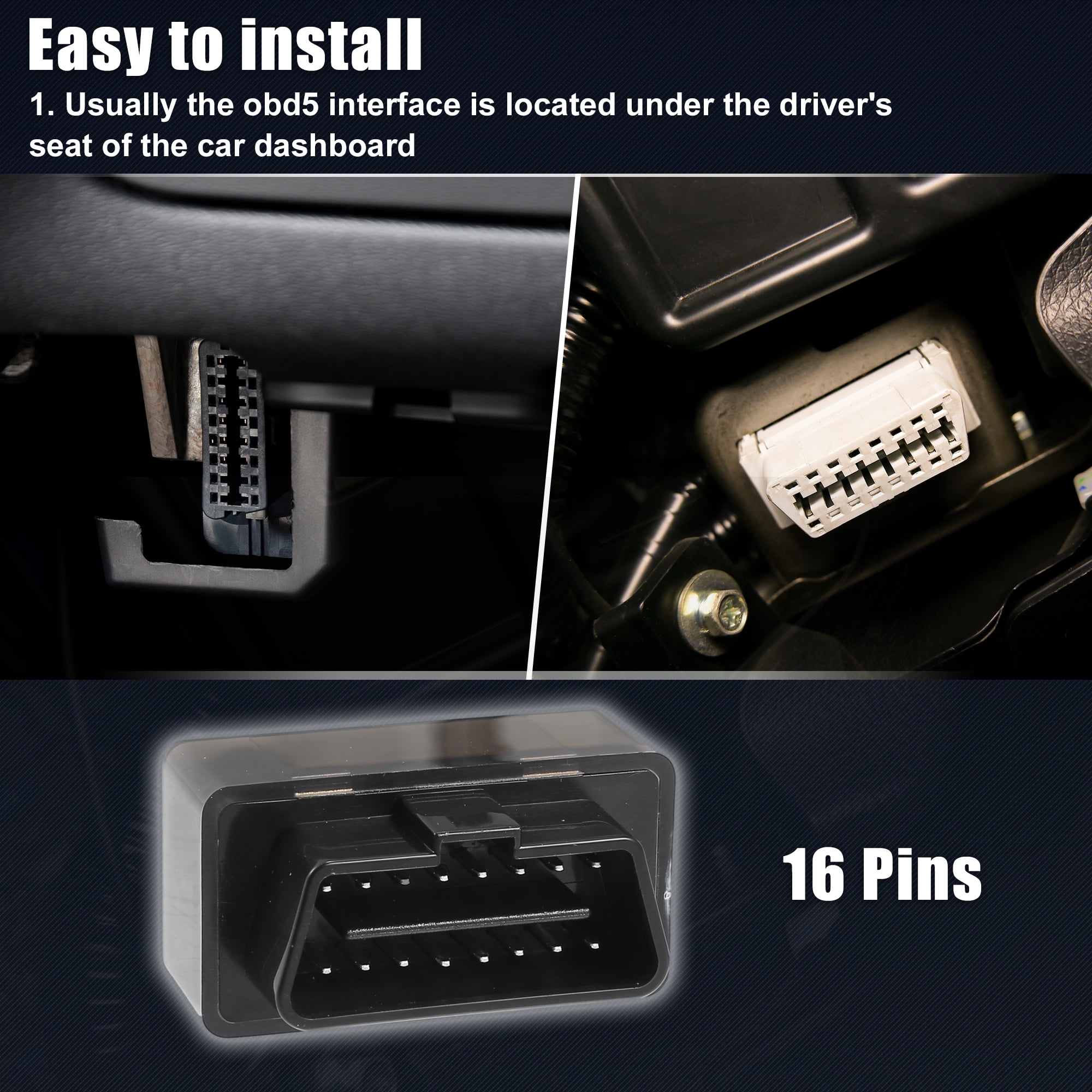 Unique Bargains 1 Set OUC60270 315Mhz OBD2 Key Programmer Tool with Keyless Entry Remote Key Fob for GMC 4 Button