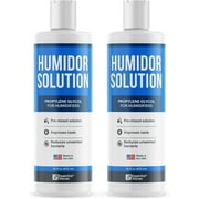 Essential Values Humidor Solution, (2 Pack) 16oz Propylene Glycol For Humidifiers