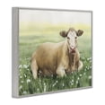 thumbnail image 4 of Stupell Industries Resting Beige Cow Animals & Insects Painting Gray Framed Art Print Wall Art, 14 x 11, 4 of 10