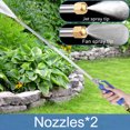 Jet Nozzle Power Washer Portable High Pressure Washer Wand with 2 Nozzles Metal Watering