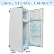 Smad 9.4 Cu ft 64 in*H Propane Refrigerator AC 110V Freezer Large Capacity Frigde Camper Motorhome