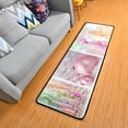 thumbnail image 3 of SKYSONIC 2'X6' Pastel Christmas Decoration Runner Rug with Rubber Backing, Xmas Collage Non Slip Entryway Rug Runner Washable Soft Area Rug Carpet for Hallway Bedroom Kitchen Decor, 3 of 6