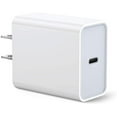 thumbnail image 1 of USB-C Power Adapter, 18W PD Wall Charger 3A Fast Charging Block Rapid Cube Quick Outlet Compatible with iPhone 11 Pro Xs Max XR iPad Pro Pixel Samsung Galaxy S10 S9 S8 Note 9 8, 1 of 6