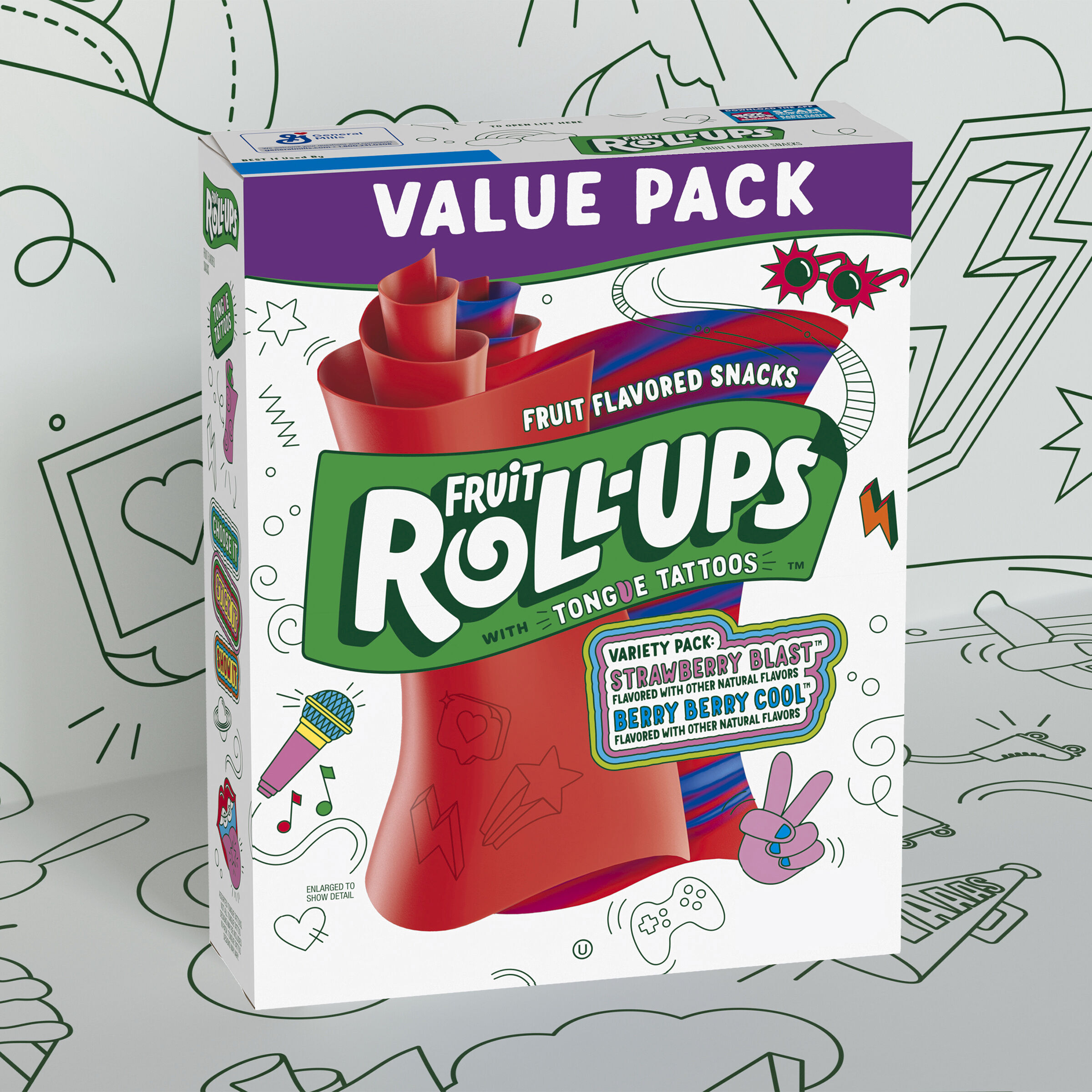 Fruit Roll-Ups Fruit Flavored Snacks, Variety Value Pack, 0.5 oz, 20 ct - image 3 of 9