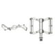 thumbnail image 5 of Pedales para bicicleta BMX 1/2 aluminio plata plateado, 5 of 5