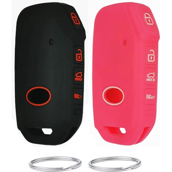REPROTECTING Silicone Rubber Key Fob Cover Compatible with (4 Buttons) 2019 2020 2021Kia Forte K5 NIRO Seltos Sorento