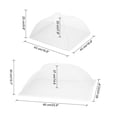 thumbnail image 2 of 8 Piezas de Cubiertas de Alimentos Grandes y Altas 17"/24" Cubiertas de Malla para Alimentos para Exteriores, Cubiertas Protectoras Plegables, Blancas, 2 of 6